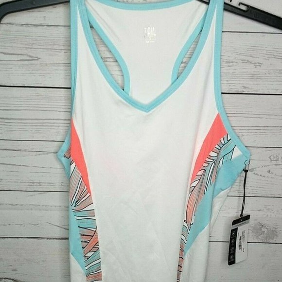 TAIL PALMS TAHITI RACERBACK TOP WOMEN'S SMALL